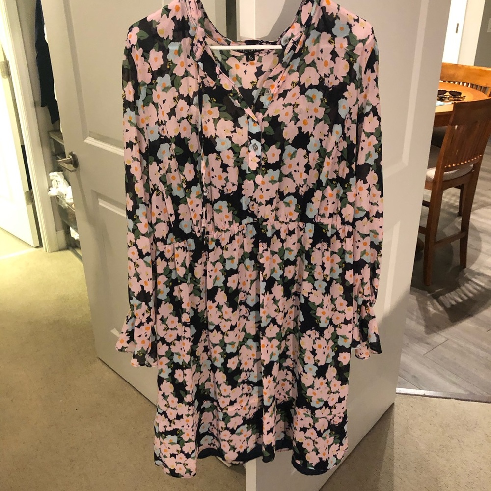 Floral JCrew  long sleeve dress